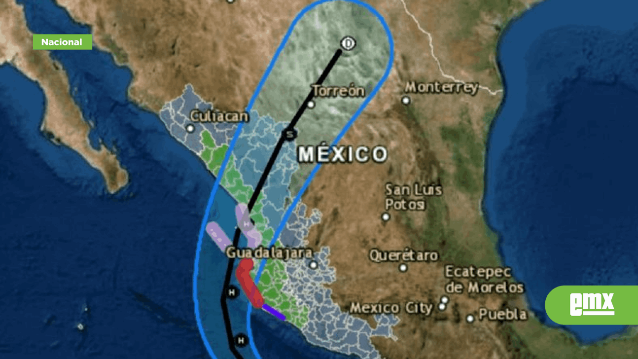 EMX-Tormenta Roslyn se convertirá en huracán categoría 1