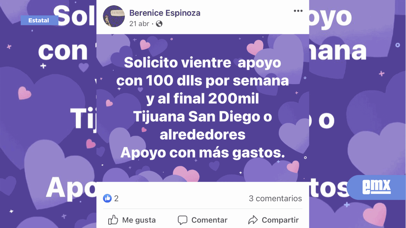 EMX-Hasta 200 mil pesos pagan por rentar un vientre en Tijuana