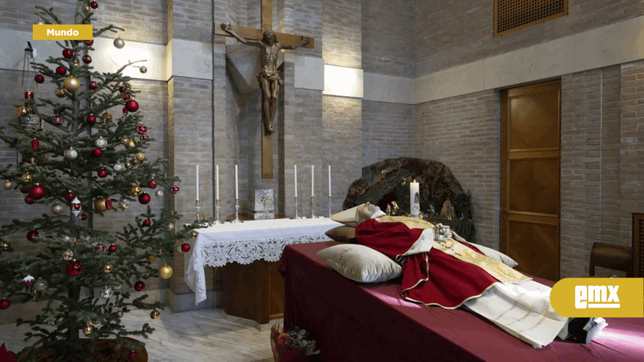 EMX-Difundieron las primeras imágenes del cuerpo de Benedicto XVI en la capilla ardiente del Vaticano