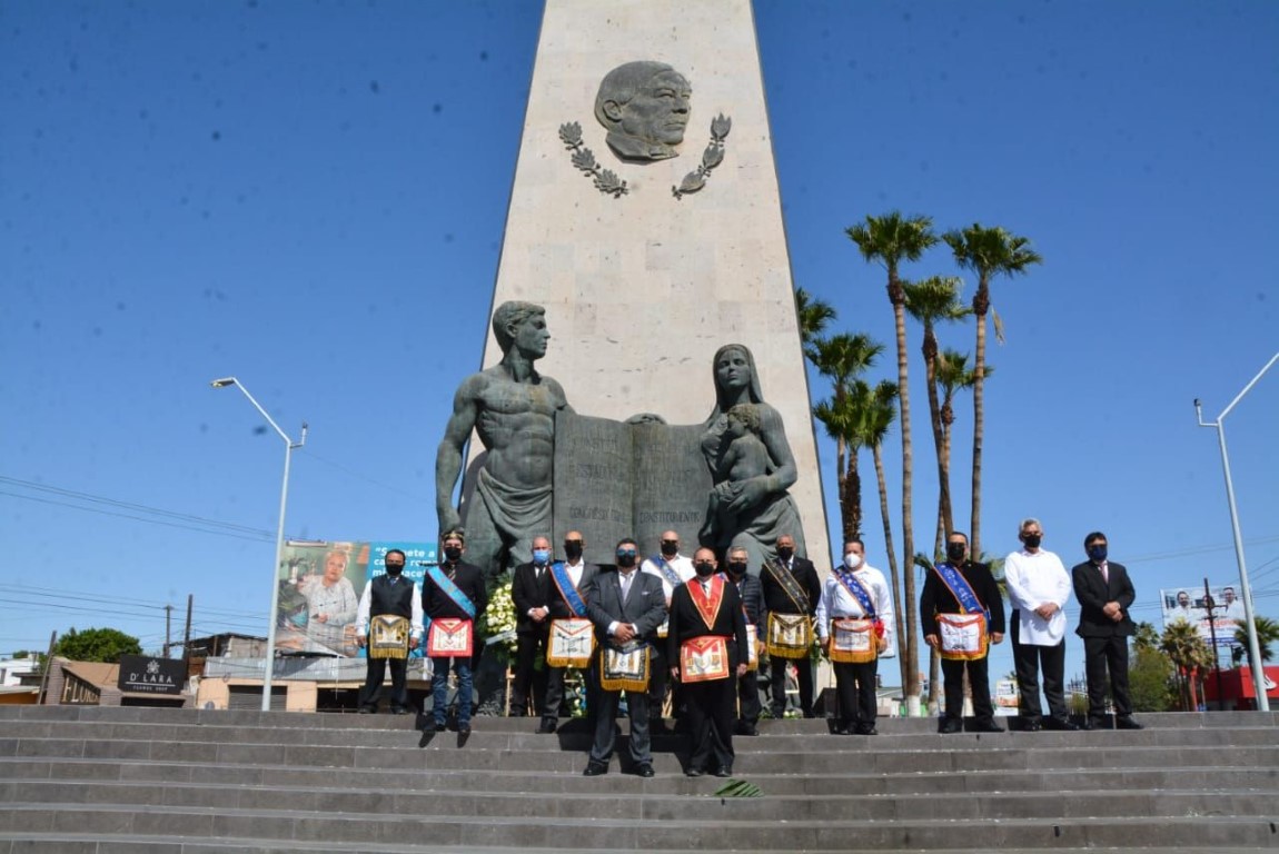 EMX-Logias masónicas rinden homenaje a Benito Juárez en Mexicali