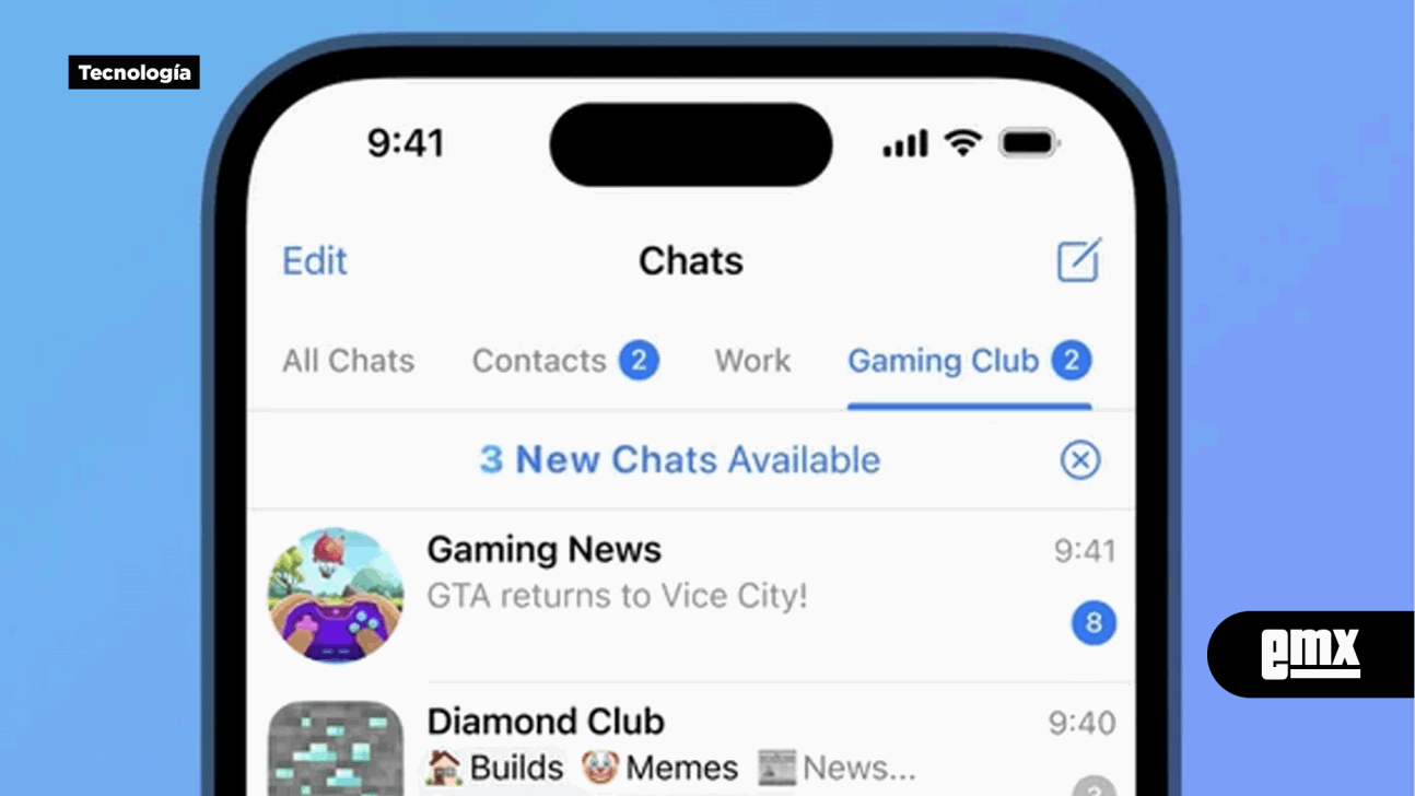 EMX-Telegram se actualiza: carpetas compartidas, fondos de pantalla y más