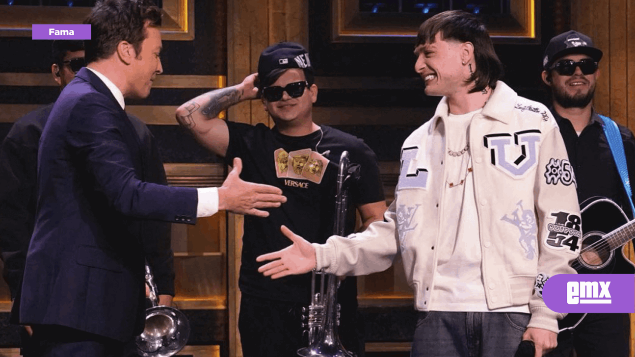 EMX-Peso Pluma canto ‘Ella Baila Sola’ en ‘The Tonight Show’