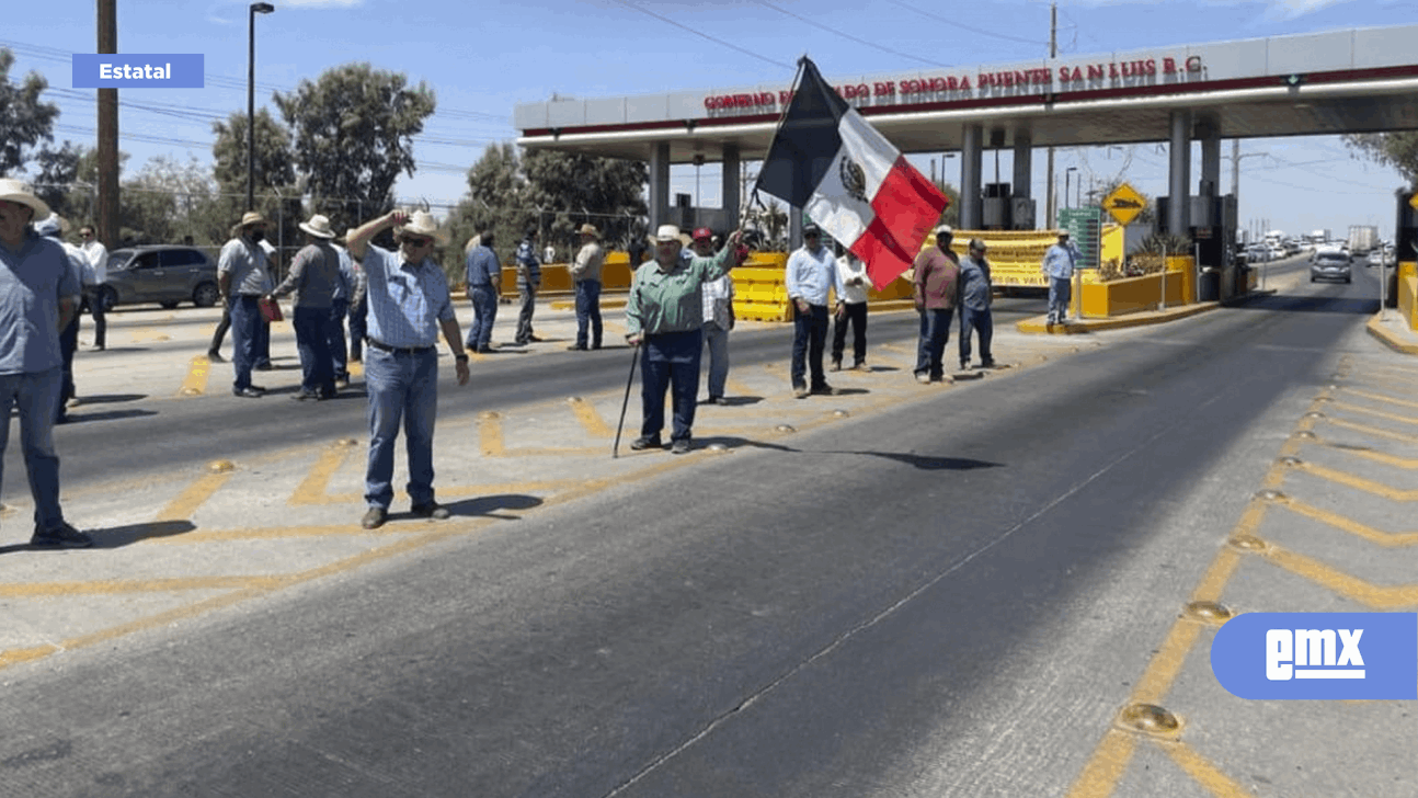 EMX-TRIGUEROS BLOQUEAN CASETA DE COBRO DE AUTOPISTA A SAN LUIS RÍOS COLORADO