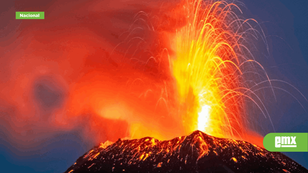 EMX-Popocatépetl, con más de 23 horas de tremor; arrojó material incandescente