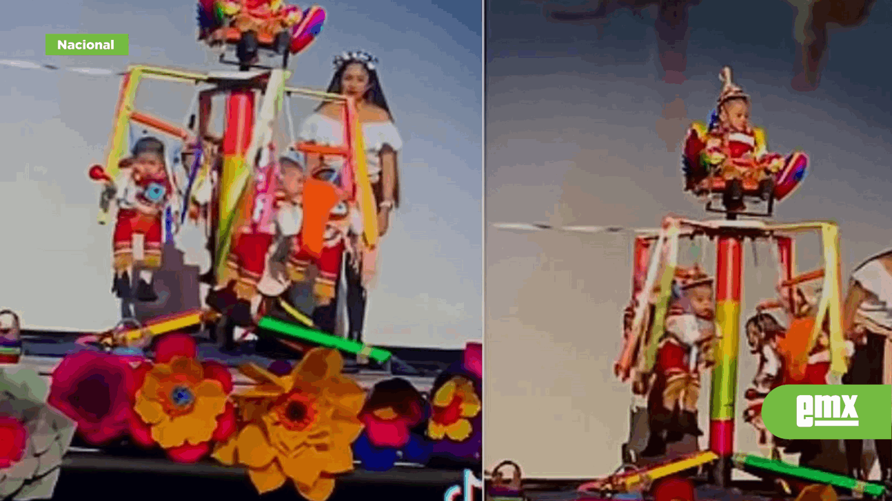 EMX-'Bebés voladores': Guardería recrea la tradición de Papantla