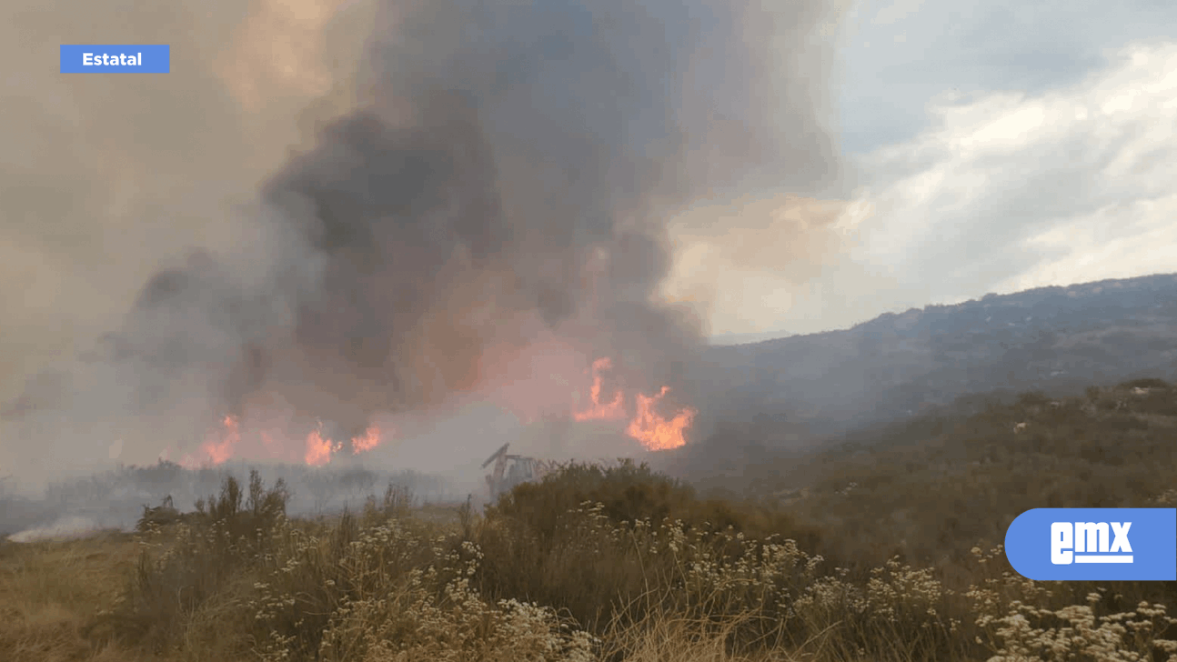 EMX-TECATE EN MEDIO DE LAS LLAMAS POR INTENSOS INCENDIOS