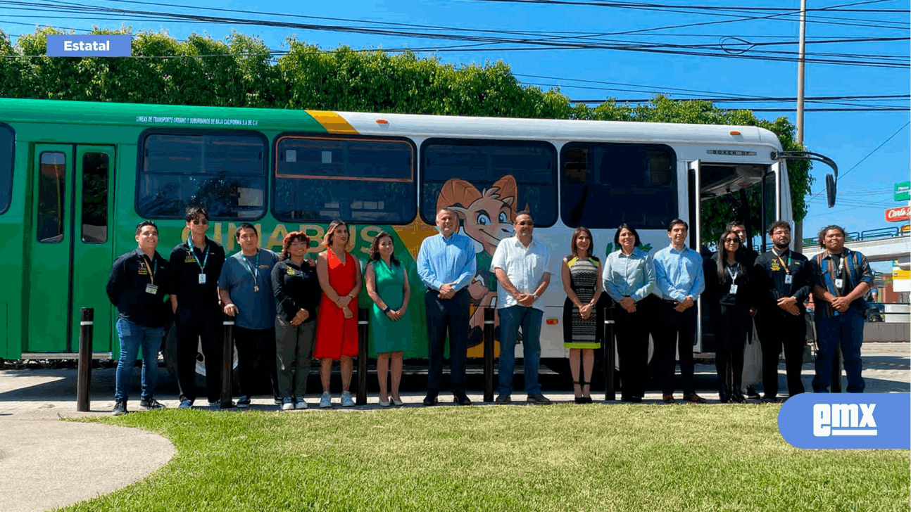 EMX-Dan banderazo de salida del 'Cimabus' UABC, en Tijuana