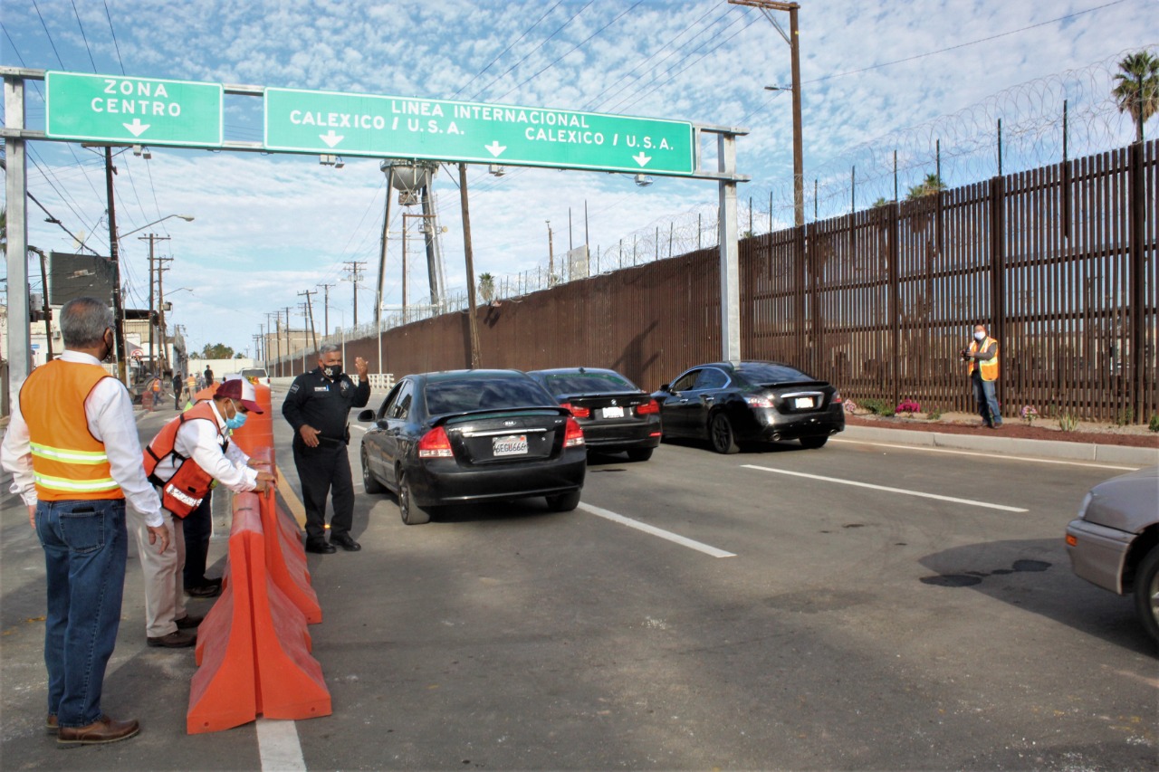 EMX-Entra en operación obra en garita Mexicali-Calexico