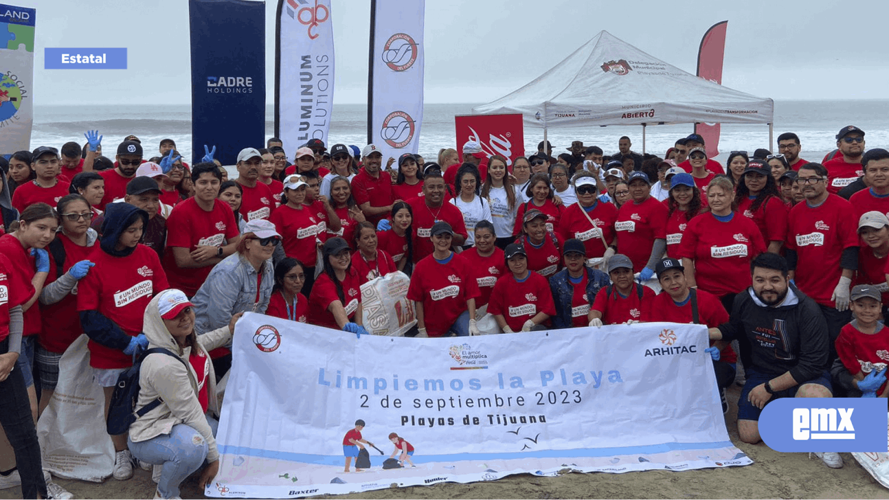 EMX-Coca-Cola realizó jornada de limpieza en Playas de Tijuana