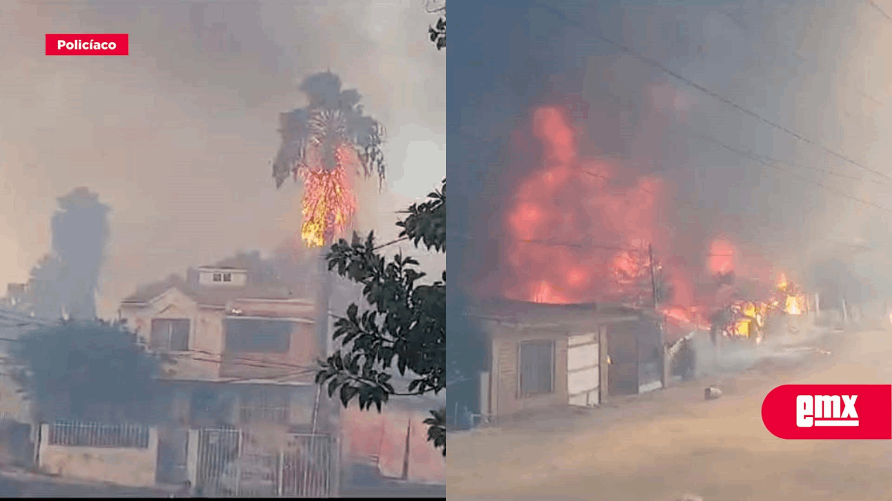 EMX-Sin control dos incendios en colonias de Tijuana; un calcinado