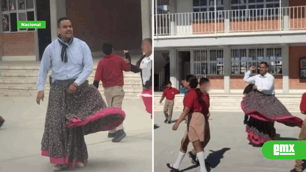 EMX-Profesor desafía estereotipos: usa falda para enseñar baile folklórico y se convierte en un ejemplo viral