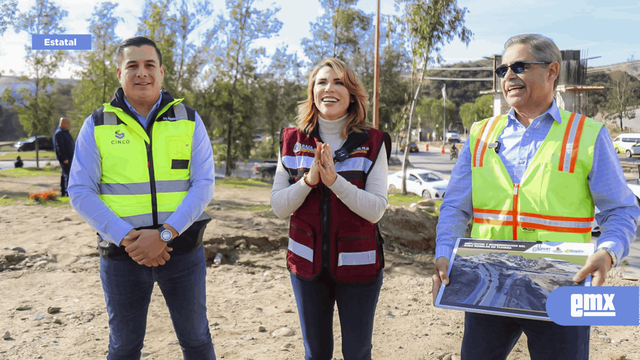 EMX-SUPERVISA MARINA DEL PILAR AVANCES DE OBRA DEL NODO MORELOS EN TIJUANA