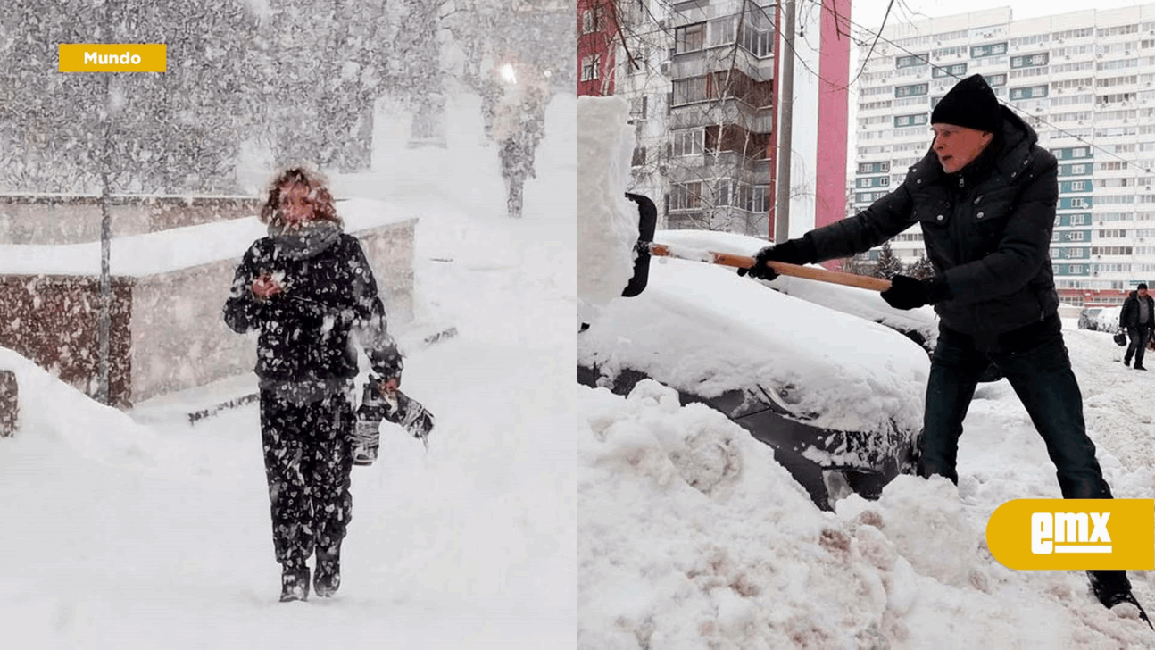 EMX-Moscú vive la mayor nevada en casi 150 años y Siberia se prepara para 50 grados bajo cero