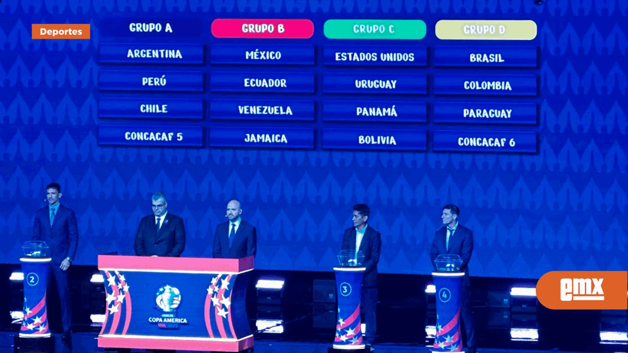 EMX-Conoce México a sus rivales de Copa América 2024