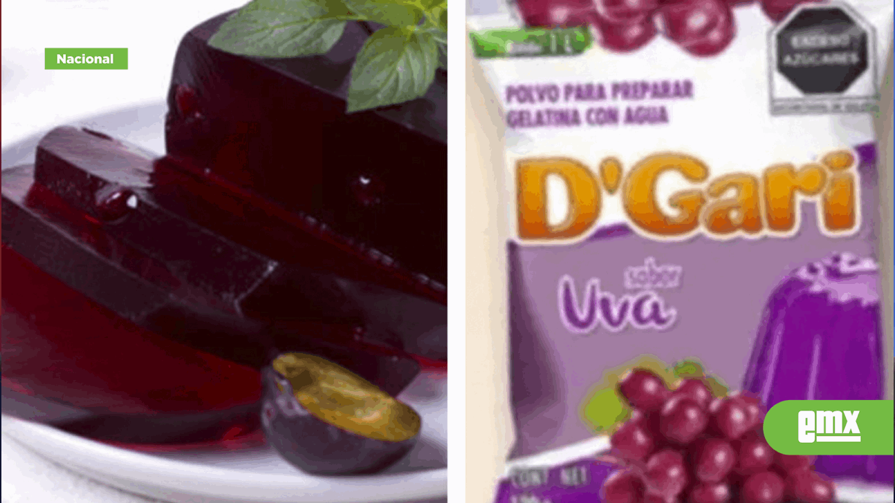 EMX-¡Cuidado con gelatina D'Gari sabor uva! Profeco advierte de riesgo al comerla