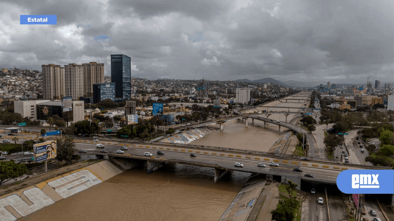 EMX-Así luce desde lo alto la canalización del río en Tijuana