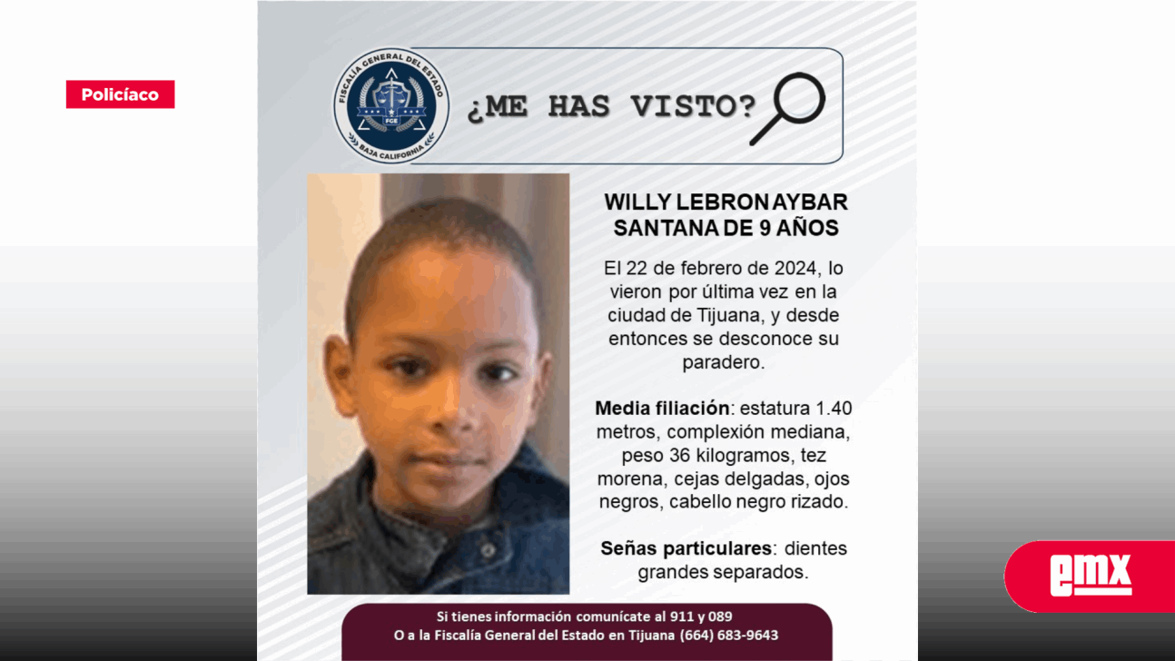 EMX-BUSCAN AL NIÑO WILLY LEBRON AYBAR SANTANA