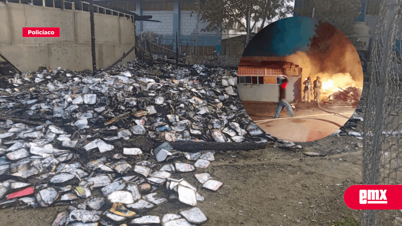 EMX-Suspenden clases tras incendio en secundaria Héroes de La Patria