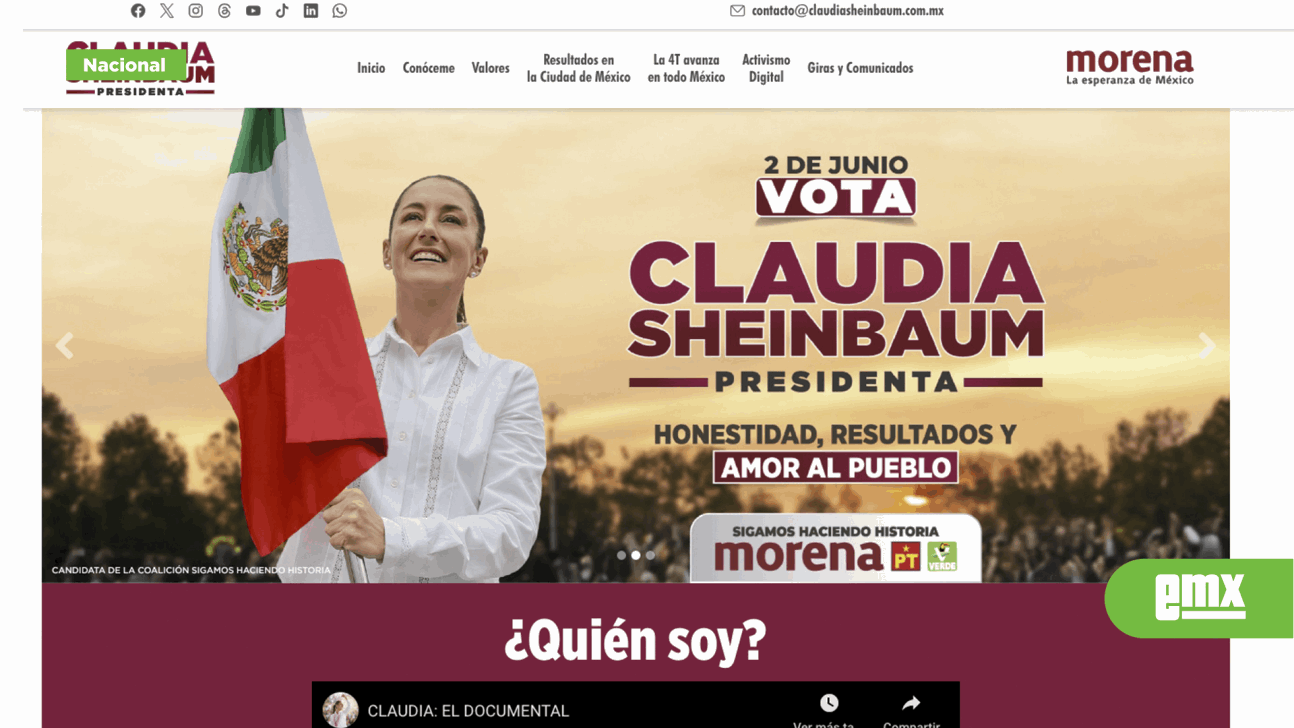 Abren página oficial de campaña de Claudia Sheinbaum - El Mexicano