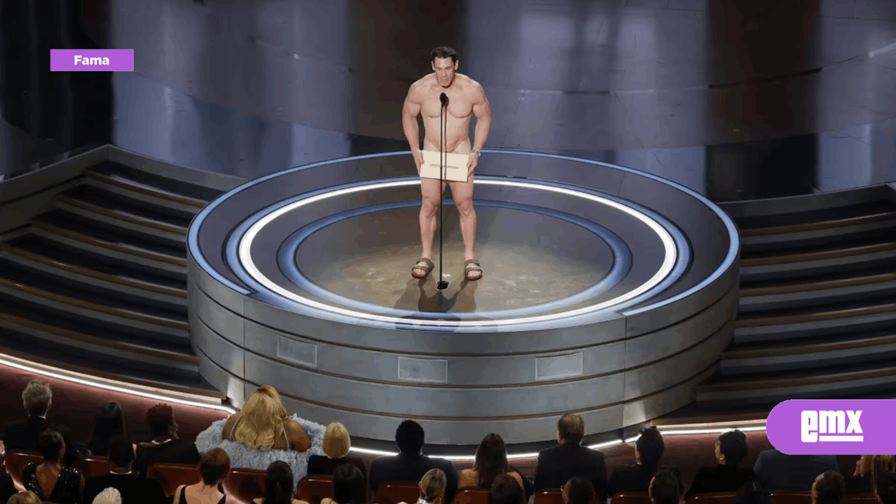 EMX-John Cena presentó desnudo el premio a mejor vestuario de los Oscar 2024