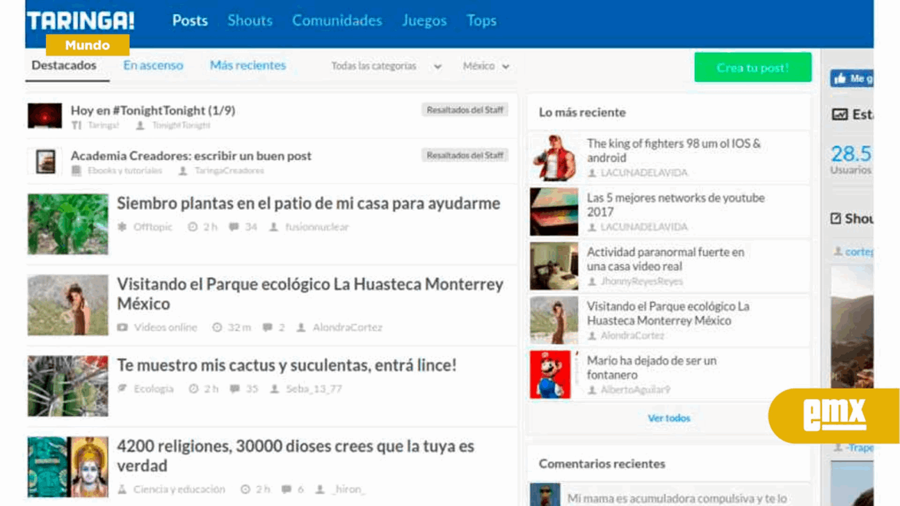EMX-ANUNCIAN CIERRE DEL SITIO TARINGA!, UNO DE LOS FOROS MÁS VISITADOS EN LA DÉCADA DE LOS 2000