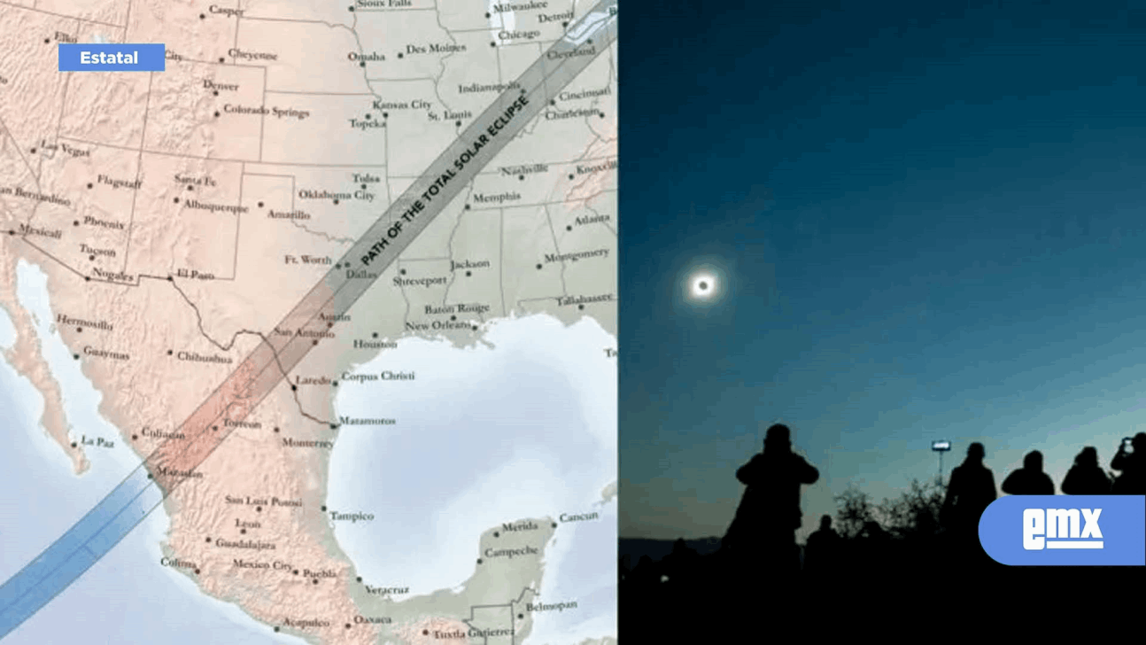 EMX-En 1 semana se podrá divisar el eclipse solar en territorio mexicano