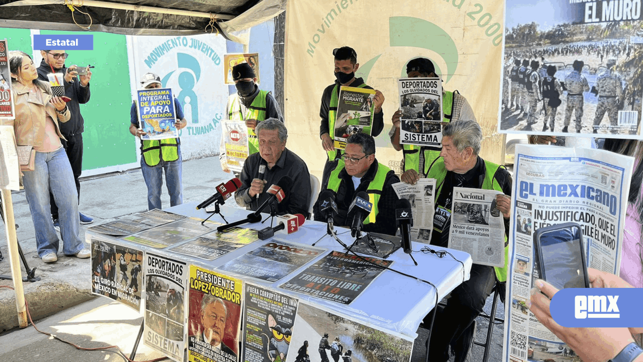EMX-Protesta agrupación pro-defensa de los migrante en Tijuana  