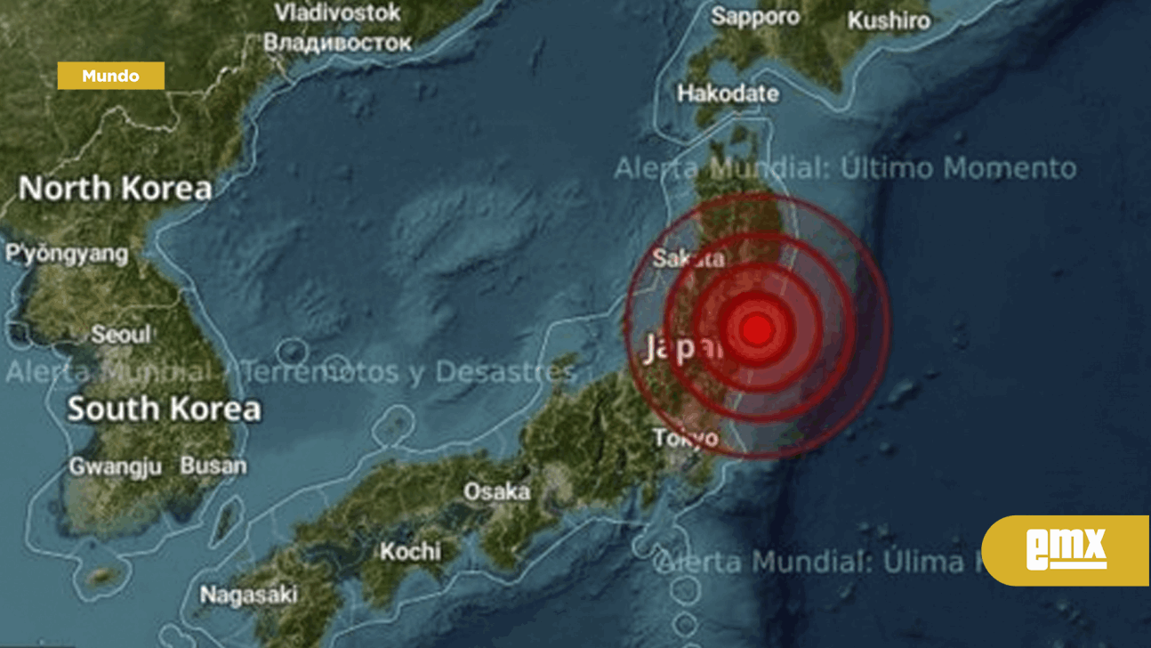 EMX-Un terremoto de magnitud 6.0 sacudió el este de Japón
