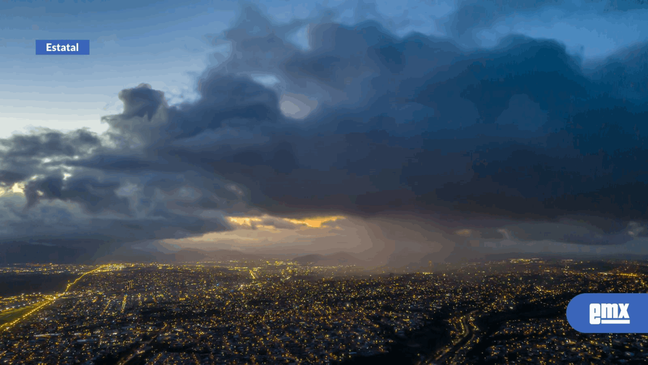 EMX-Lluvioso amanecer con un cielo parcialmente nublado en Tijuana
