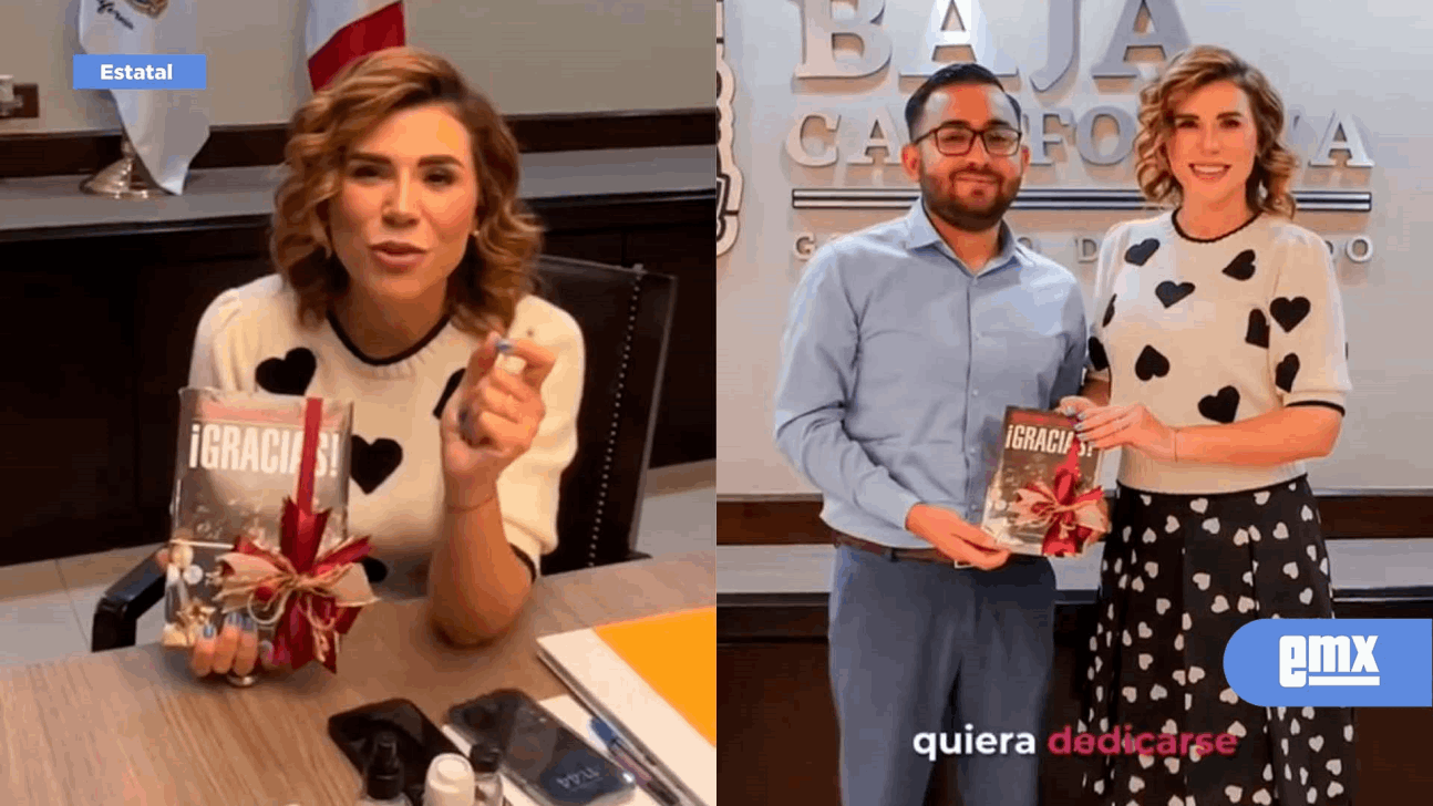 EMX-ENTREGA MARINA DEL PILAR LIBRO “GRACIAS” DEL PRESIDENTE ANDRÉS MANUEL A JOVEN ALEJANDRO