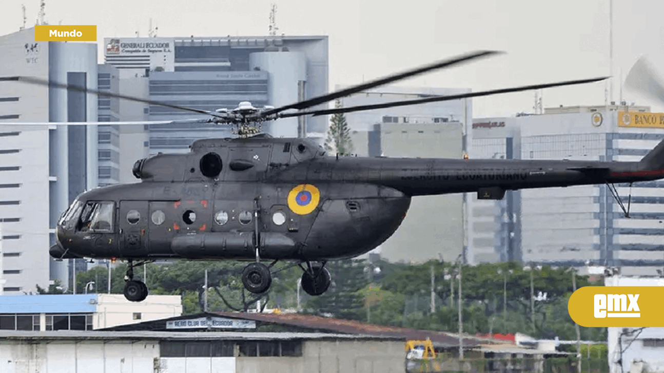 EMX-Helicóptero militar se accidenta en Ecuador con ocho tripulantes