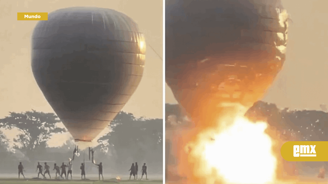 EMX-Globo aerostático explota y deja lesionados a cuatro adolescentes en Indonesia