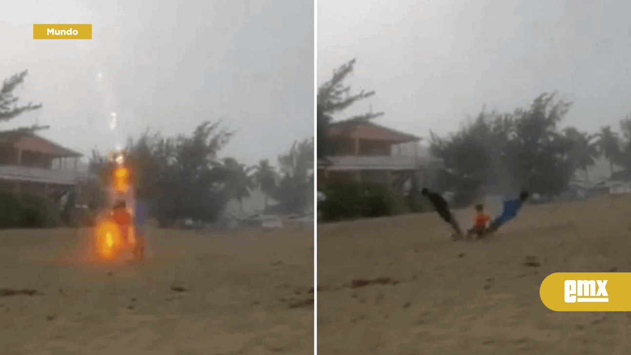 EMX-Rayo hiere a tres niños que jugaban en playa de Puerto Rico