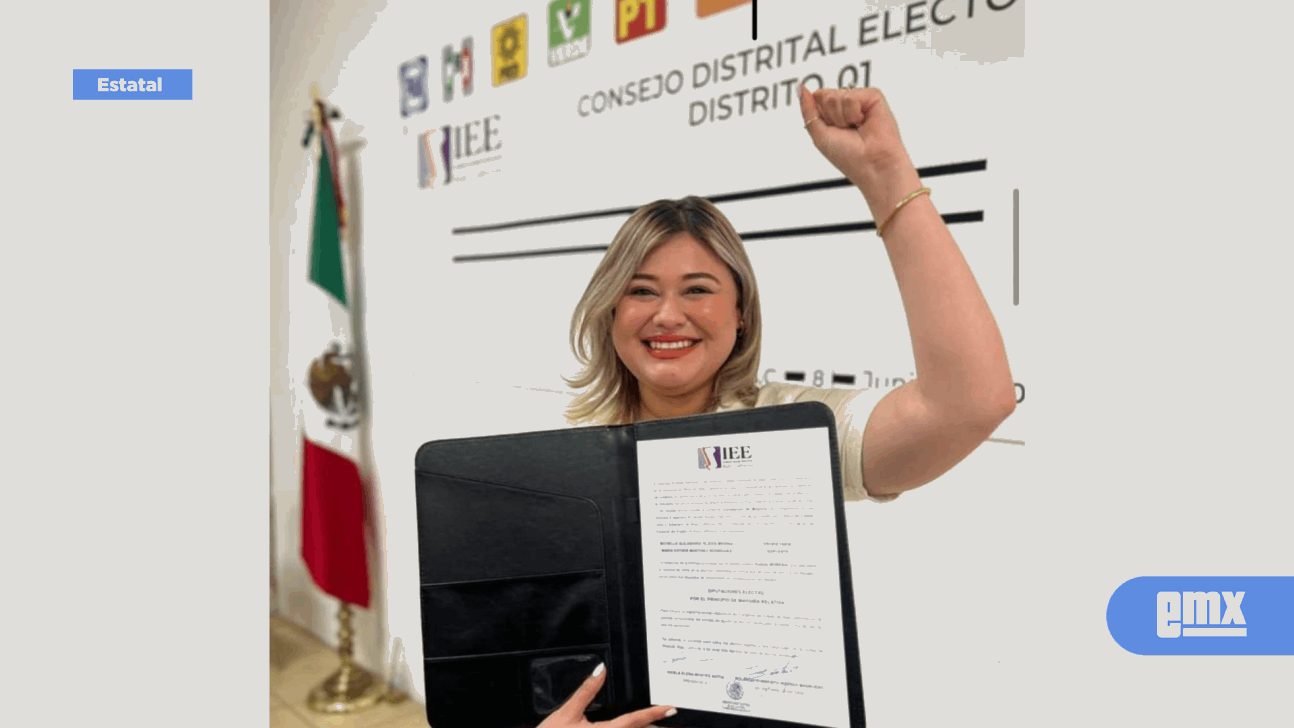 EMX-RECIBE MICHELLE TEJEDA CONSTANCIA DE MAYORÍA COMO DIPUTADA  