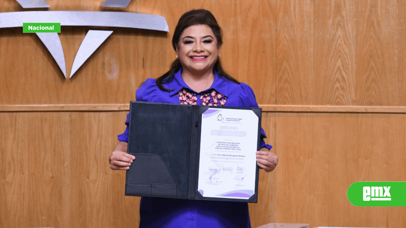 EMX-Clara Brugada recibe constancia de mayoría; ya es Jefa de Gobierno Electa de la Ciudad de México