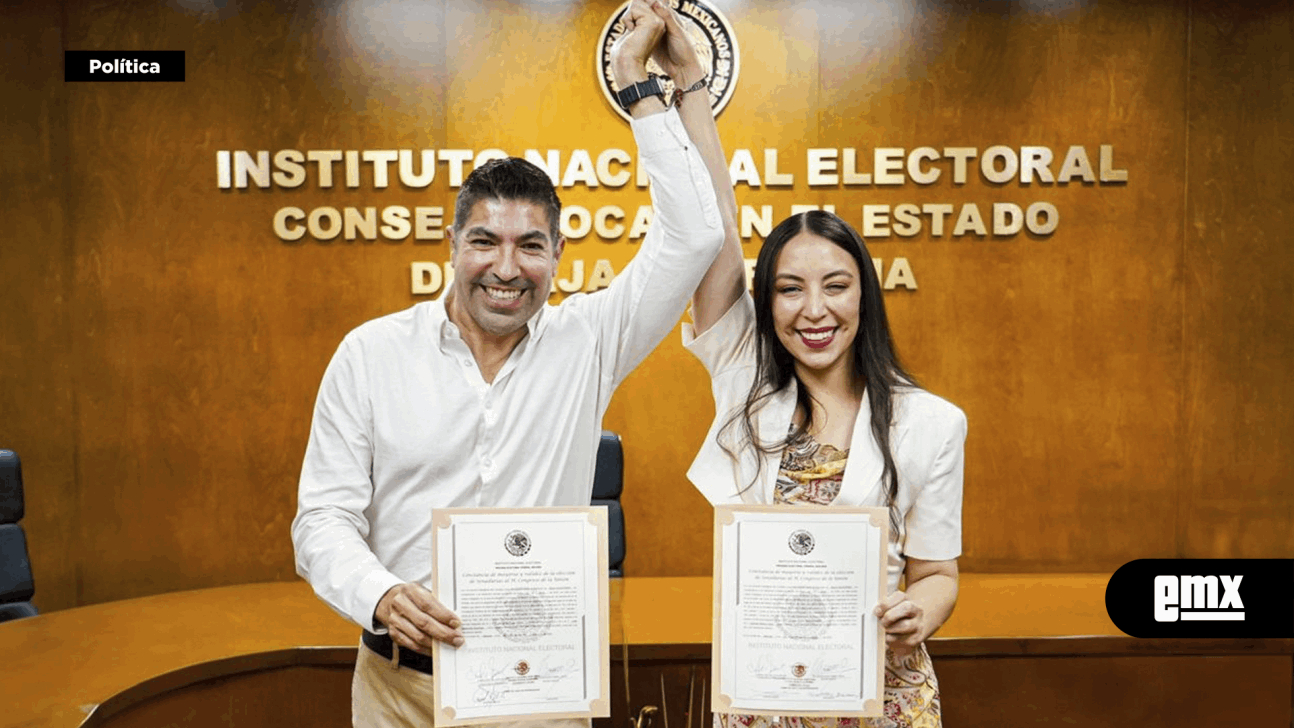 EMX-Armando Ayala y Julieta Ramírez ...Reciben su constancia de mayoría, con 771 mil 442 votos a su favor para senadores