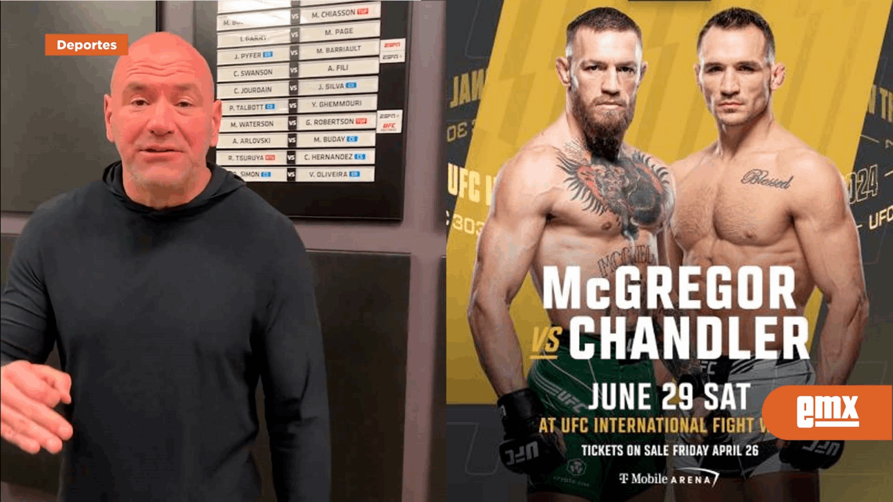 EMX-Conor McGregor se queda fuera de UFC 303 por lesión	