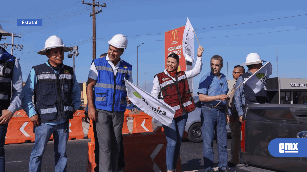 EMX-DA BANDERAZO GOBERNADORA A PRIMERA ETAPA DEL DISTRIBUIDOR VIAL LÁZARO CÁRDENAS Y CARRANZA