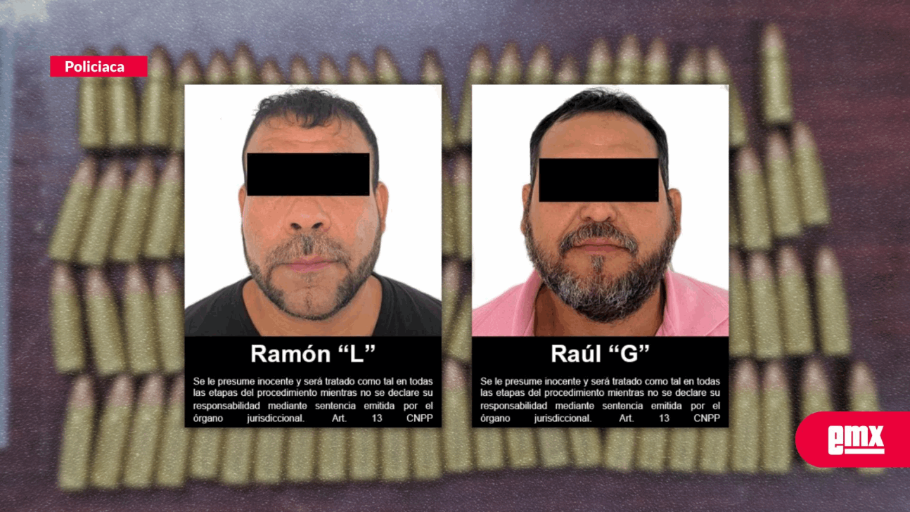 EMX-VINCULAN A PROCESO A DOS HOMBRES DETENIDOS CON ARSENAL Y DROGA