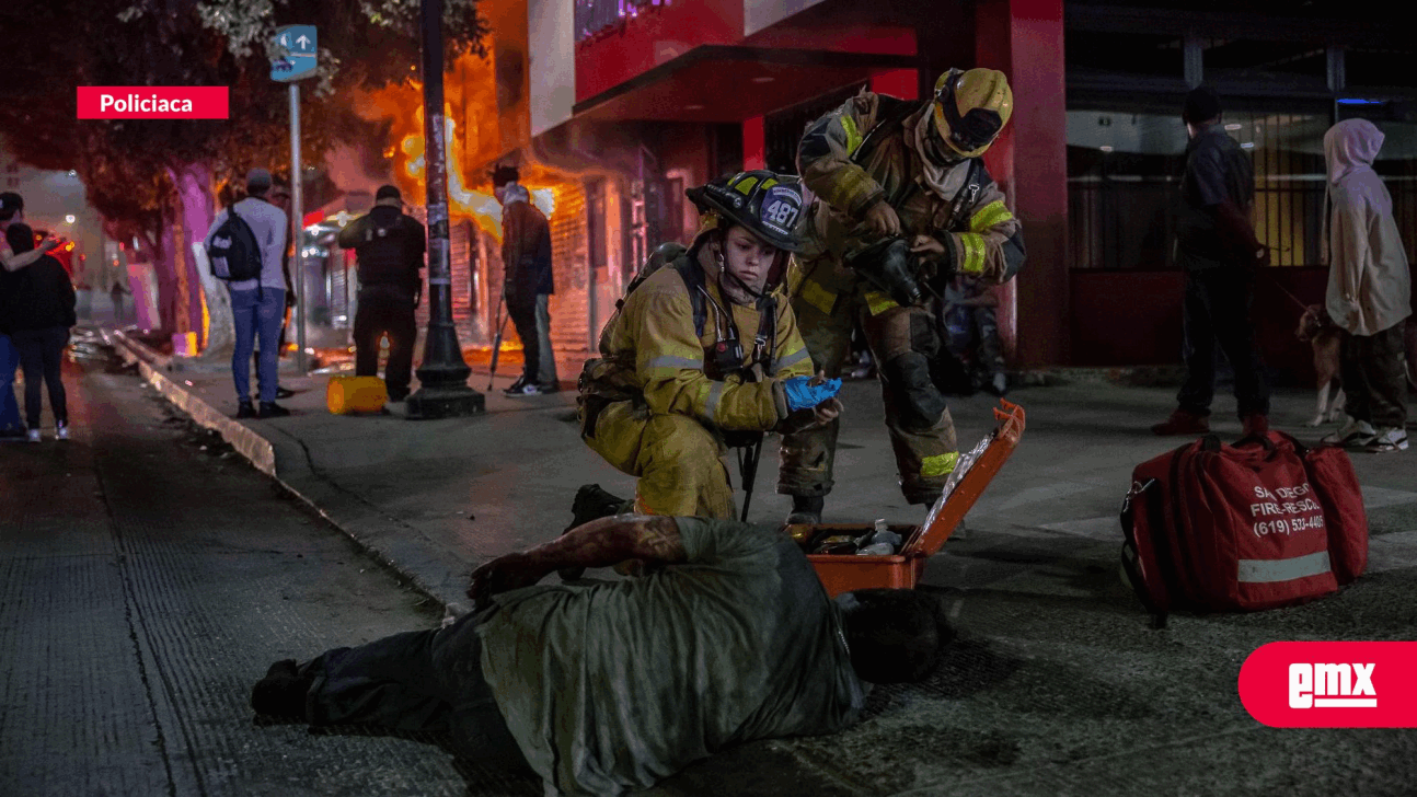 EMX-Incendio de departamentos en Zona Centro; deja a dos lesionados por quemaduras 