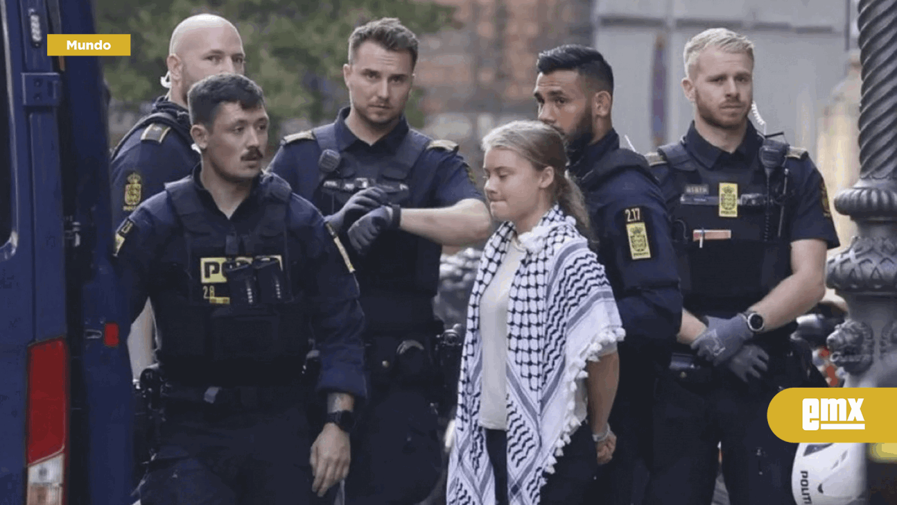 EMX-Greta Thunberg detenida en una protesta propalestina en Dinamarca (Video)