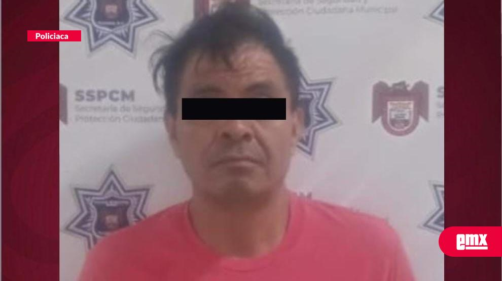 EMX-POLICÍA MUNICIPAL CAPTURA A AGRESOR DE UNA MUJER