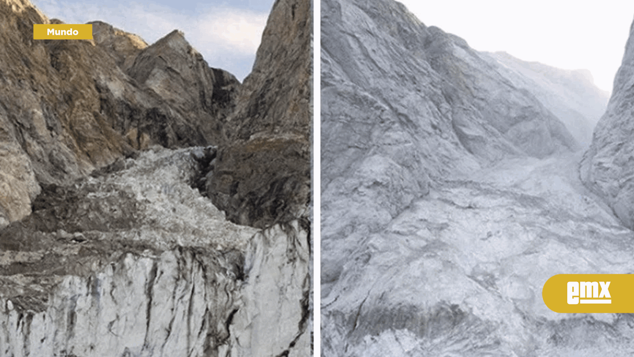 EMX-Avalancha de roca y hielo en un glaciar causa tsunami de 200 metros en Groenlandia 