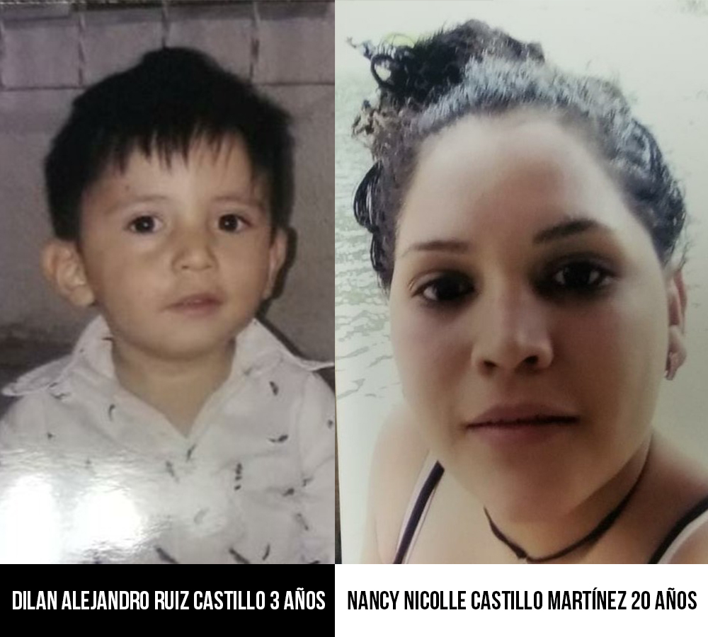EMX-Se busca a Dilan Alejandro de 3 años y Nancy Castillo de 20 años