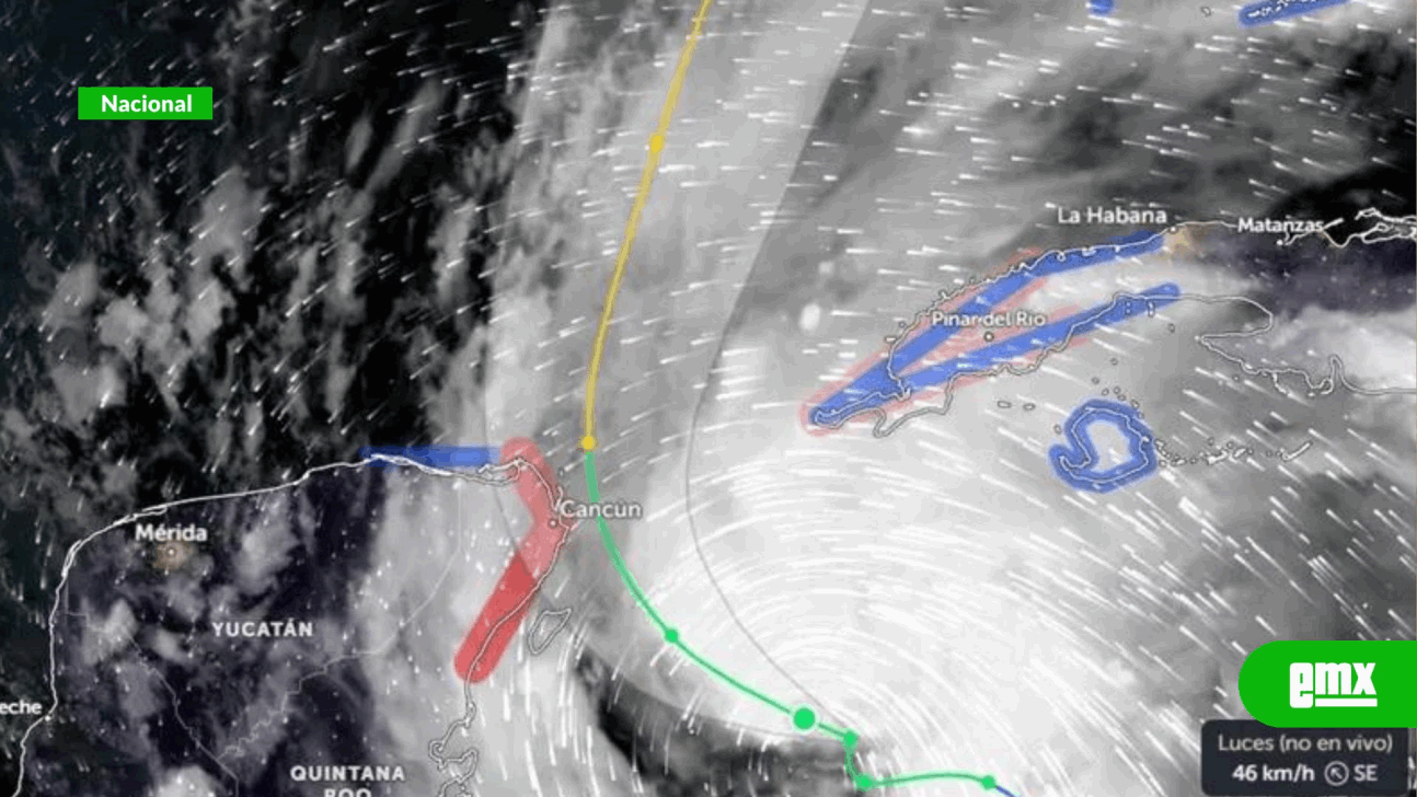 EMX-'Helene' podría tocar tierra en el norte de Quintana Roo como huracán 1