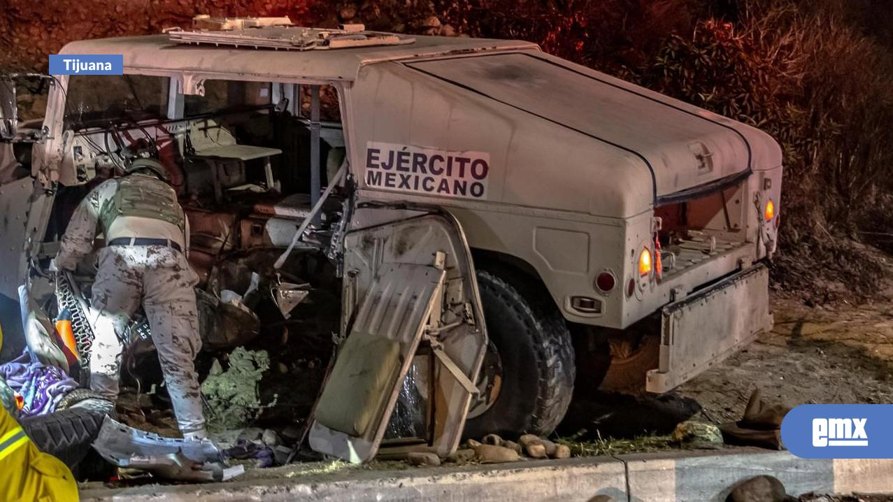 EMX-Elementos del Ejército Mexicano sufren accidente vehicular; 6 agentes lesionados y una mujer