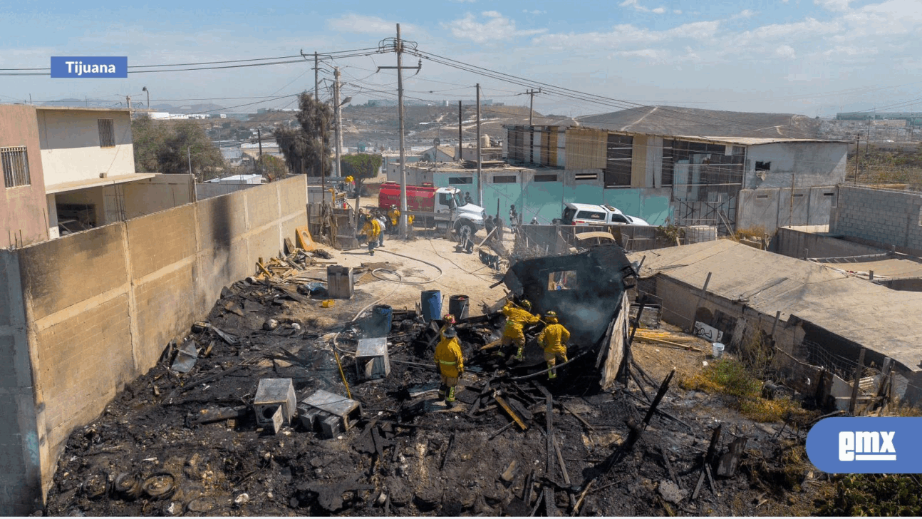 EMX-Se quema otra casa en Tijuana este martes