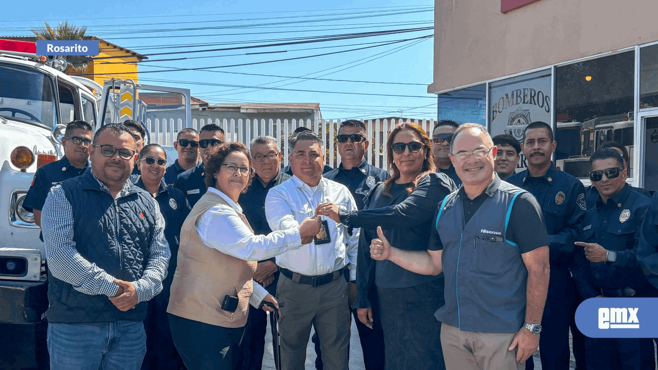 EMX-Recibe presidenta Rocio Adame donativo de dos unidades del Patronato Pro Bomberos