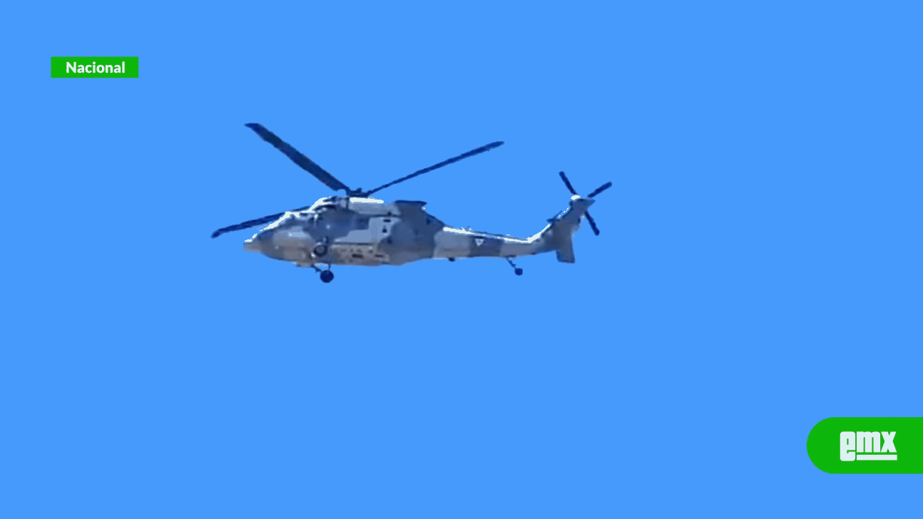 EMX-Helicóptero de las Fuerzas Armadas vuela con bandera blanca en Culiacán; esta es la razón