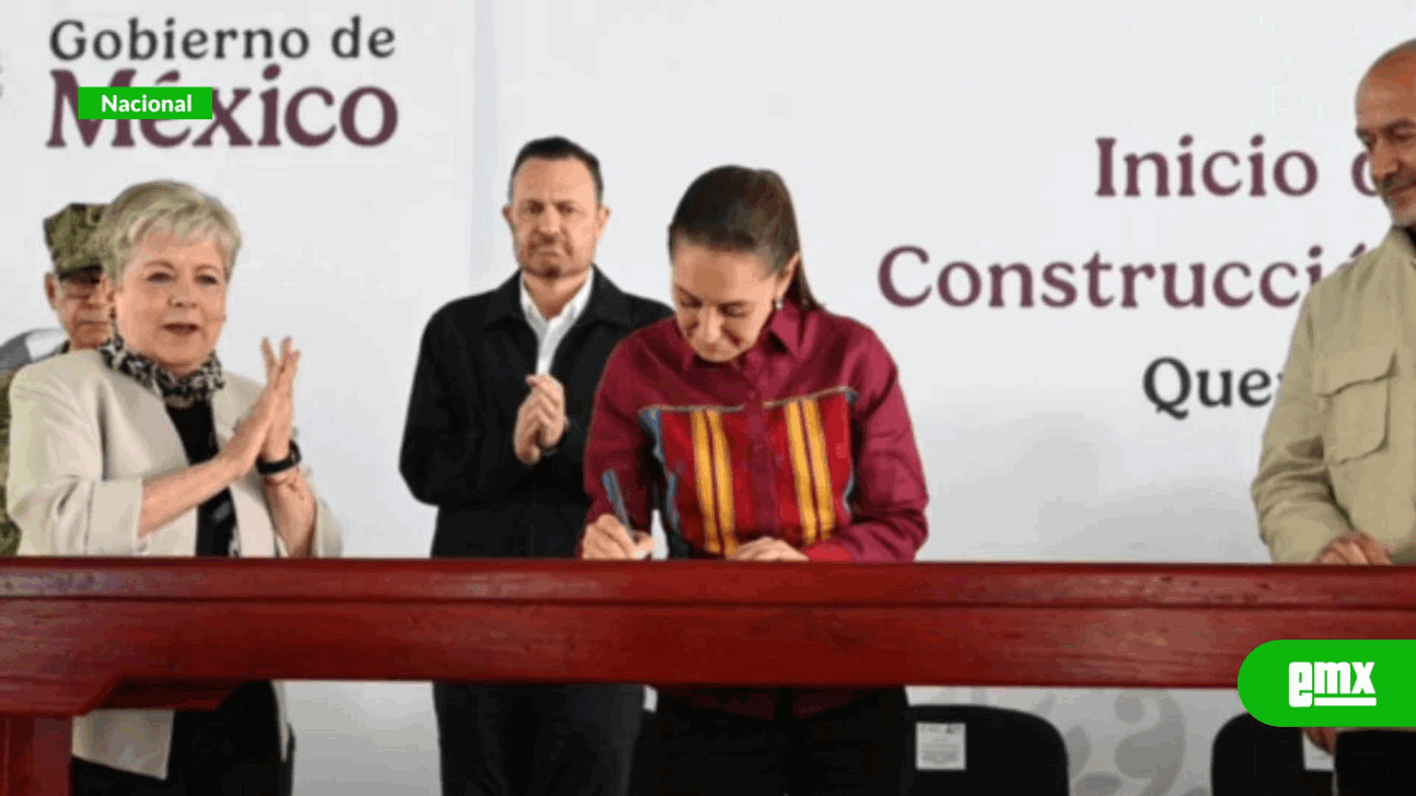 EMX-Claudia-Sheinbaum-firma-la-construcción-del-tren-de-pasajeros-México-Querétaro